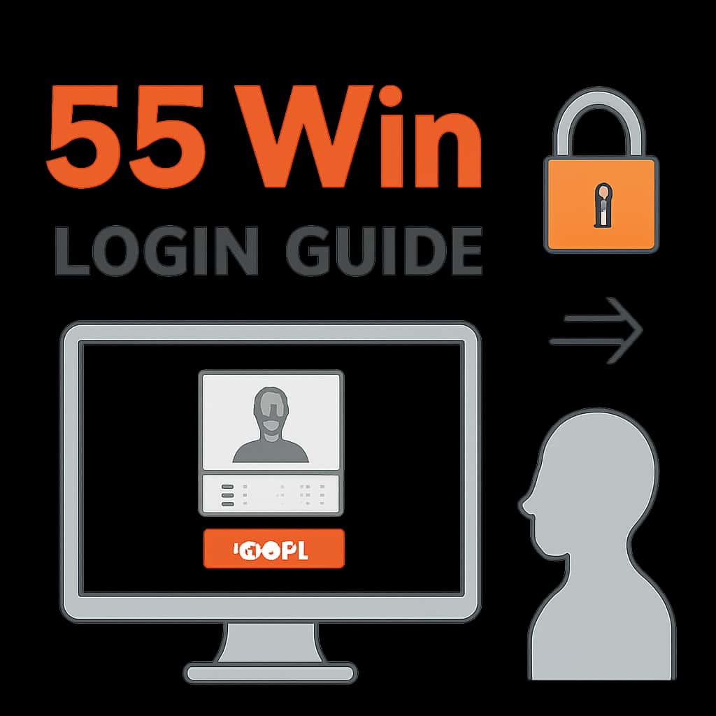 An educational illustration related to the 55 Win Login process.