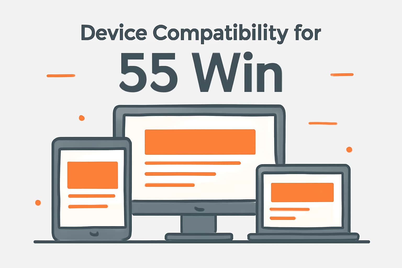 Informational image about Device Compatibility for 55 Win
