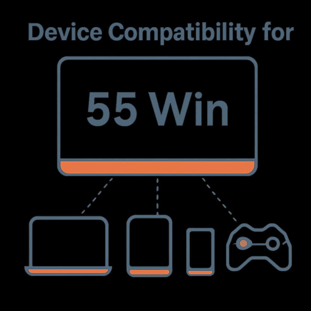Diagram illustrating Device Compatibility for 55 Win