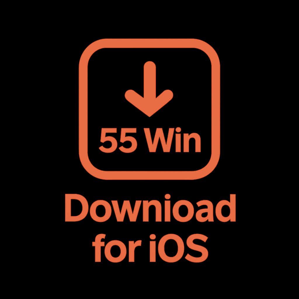 Icon representing the Download 55 Win app for iOS.