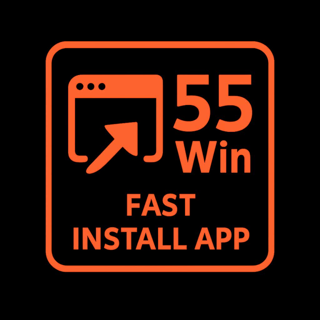 Icon representing Fast Install 55 Win App.