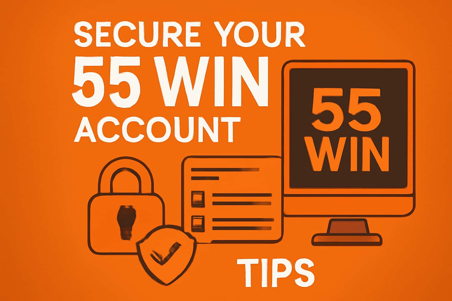 A visual representation of securing a 55 Win account.