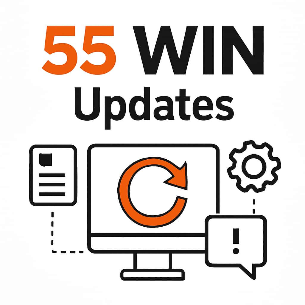 An educational diagram for understanding 55 Win update processes.